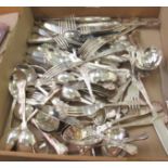 Newbridge and other Kings pattern EPNS cutlery and flatware F