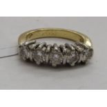 An 18ct gold ring,