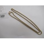 A 9ct gold belcher link neckchain,