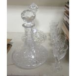 Glassware: to include two ships decanters with stoppers TO8