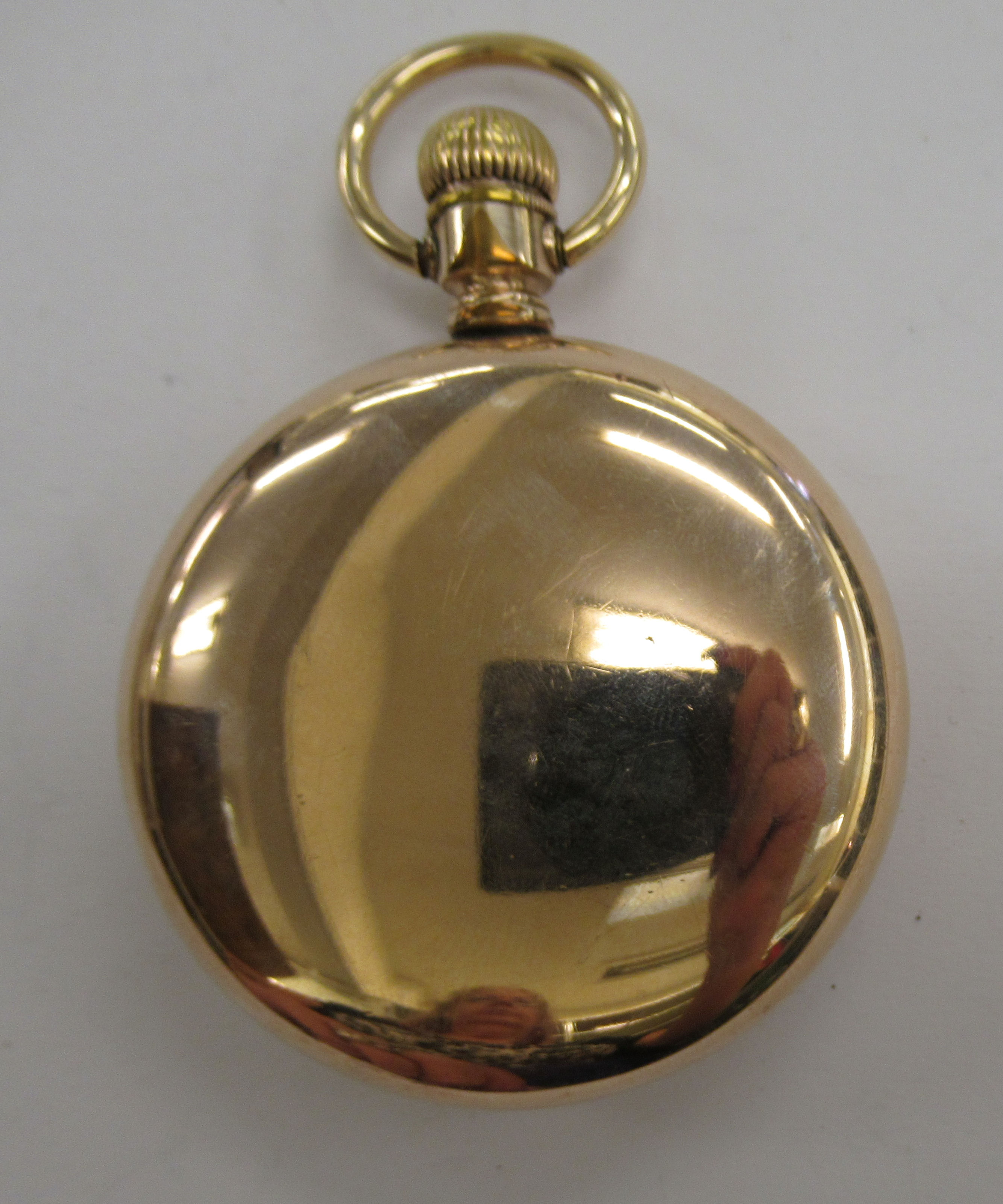 An early 20thC Illinois Watch company 21 jewel gold plated pocket watch, - Image 2 of 2
