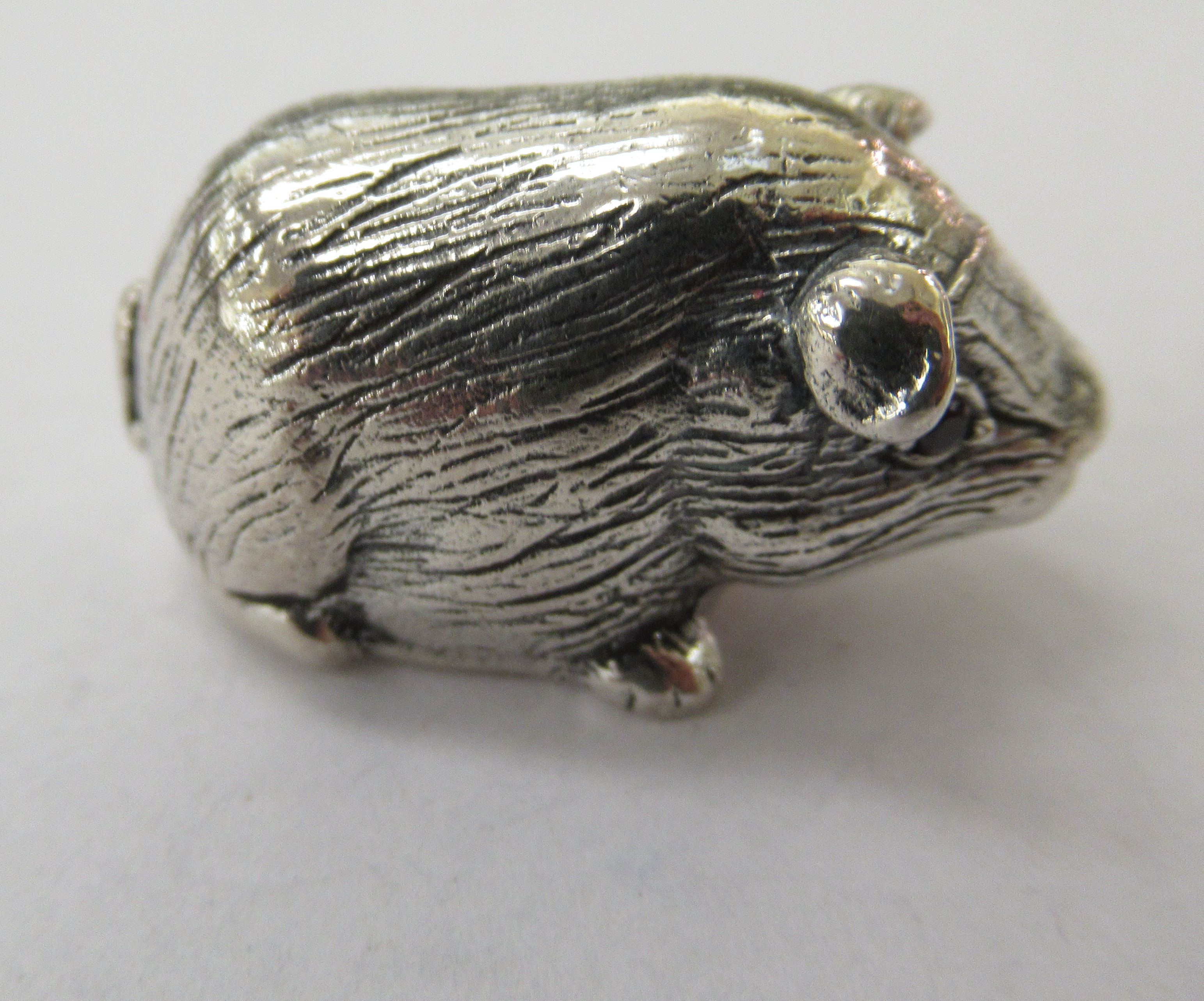 A miniature silver model,