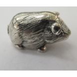 A miniature silver model,