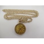 A lady's early 20thC 9ct gold cased fob watch with a Roman dial 11