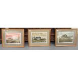 A series of three works by John Riley - 'Walberswick I,