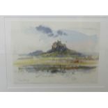 David Rust - 'Lindsfarm' watercolour bears a signature 8'' x 11'' framed BSR