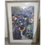 Renoir - 'The Umbrellas' coloured print 19'' x 30'' framed BSR