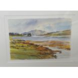 David Rust - 'The Sound of Mull' watercolour bears a signature 8'' x 11'' framed BSR