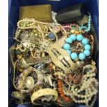 Costume jewellery and items of personal ornament: to include coloured bead necklaces,