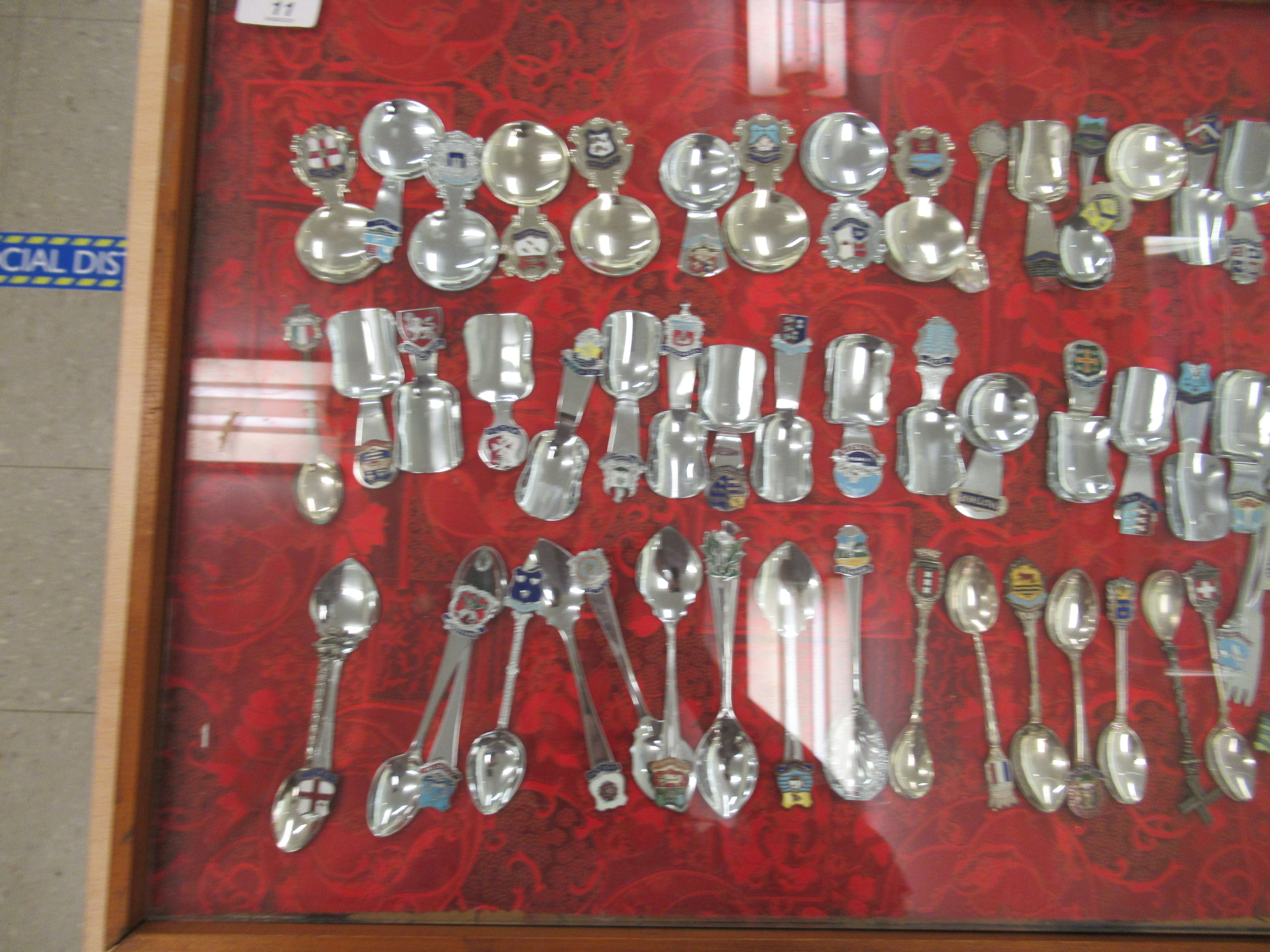 Approx seventy part enamelled, stainless steel, crested and similar, caddy and other spoons, - Image 2 of 3