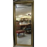 A modern full length dressing mirror, the bevelled plate,