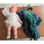 Dolls: to include a 1950s composition example with mobile limbs 24''h BSR