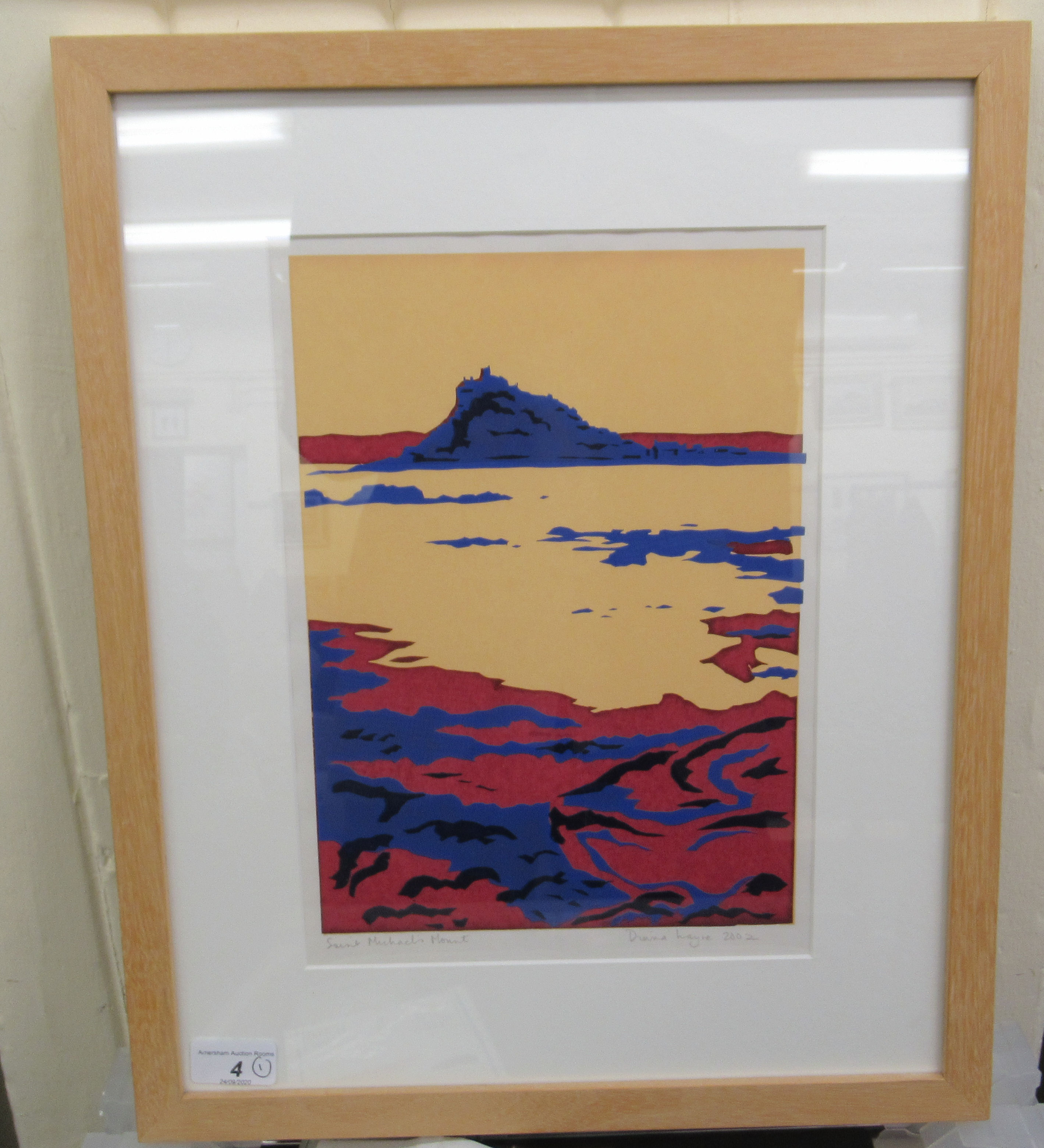 Diana Hayne - 'Saint Michaels Mount' coloured print bears a pencil signature & dated 2002 8'' x - Image 4 of 12