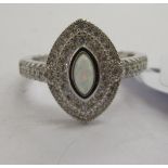 A silver ring,