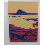 Diana Hayne - 'Saint Michaels Mount' coloured print bears a pencil signature & dated 2002 8'' x