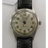 A 1940s/50s Zodiac Hermetic military type, stainless steel cased wristwatch No.