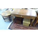 Small furniture: to include a late Victorian mahogany two drawer side table,