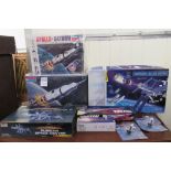 Model kits relating to space travel: to include a Monogram Apollo Saturn V Rocket boxed
