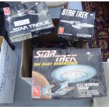 Star Trek related collectables: to include an AMT USS Enterprise boxed (completeness not