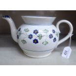 An early 19thC pearlware teapot,