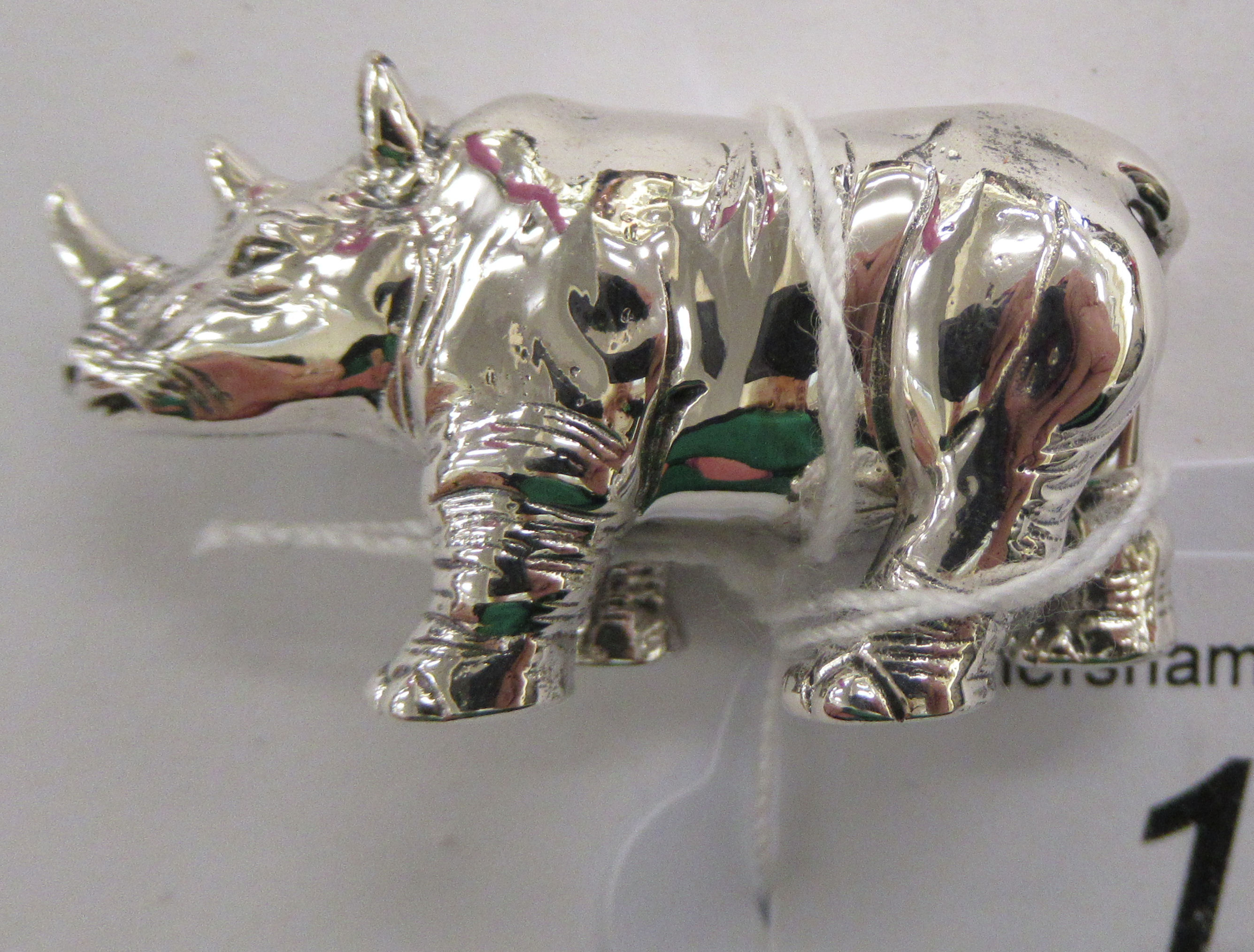 A silver miniature model, - Image 2 of 2