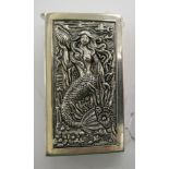 A silver plated vesta case,