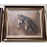 Frank Wright - a horse and foal oil on canvas bears a signature 19'' x 15'' framed LSF