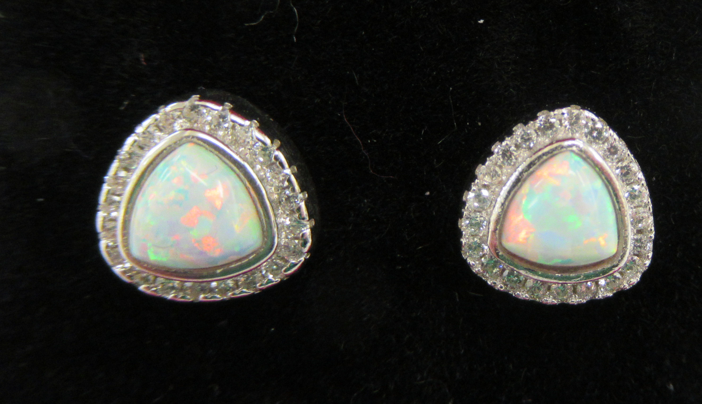 A pair of silver,