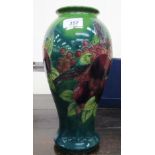 A modern Moorcroft pottery vase of tapered baluster form,