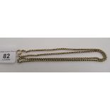 A 9ct gold belcher link neckchain,