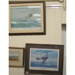Anthony Harold - 'Hurricane Mk 1-17 squadron' coloured print bears a pencil signature 11'' x