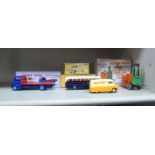 Four boxed Dinky diecast model vehicles, viz. No.51 Guy flat truck; No.