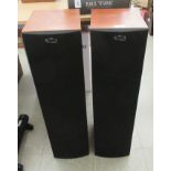 A pair of KEF Q35 wooden cased floor standing speakers 30''h 8''w SR