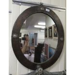 An early 20thC Arts & Crafts mirror,