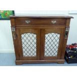 A 20thC Regency design mahogany side cabinet,