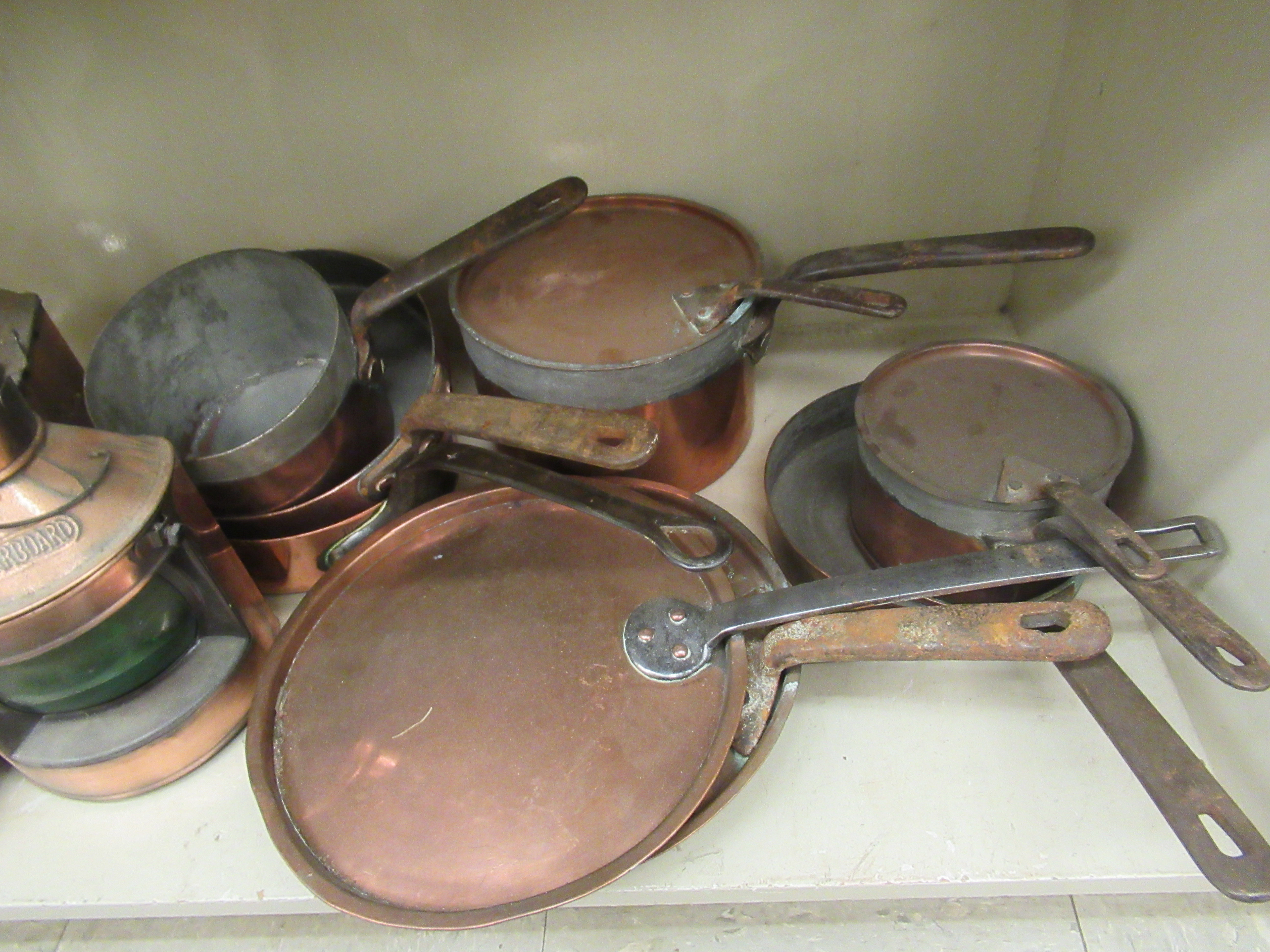 19thC and 20thC domestic and other metalware: to include copper pans, - Image 3 of 4