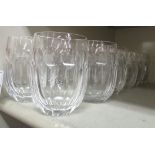 Twelve Waterford crystal Curraghmore pattern tumblers OS1