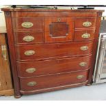 A late Victorian mahogany Scottish chest,