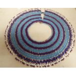 An African tribal beadwork collar;