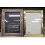 Two similar silver photograph frames 5'' x 7'' & 6'' x 8'' mixed marks OS10