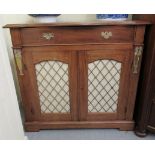 A 20thC Regency design mahogany side cabinet,