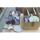 Star Trek collectables and models: to include The Starship Enterprise NCC-1701-B (completeness not
