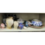 Ceramics: to include a late Victorian Royal Doulton stoneware vase,