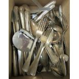 Continental silver coloured metal/white metal flatware and cutlery mainly Dutch stamped 833