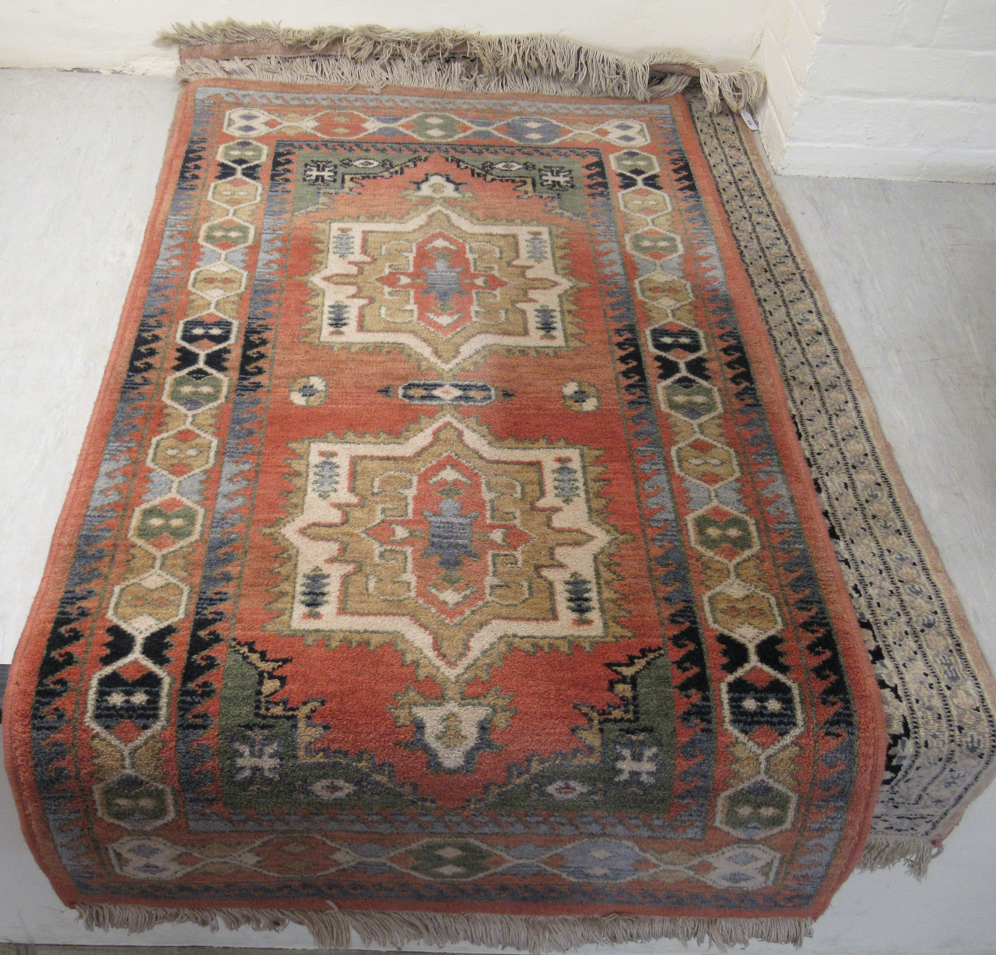 Four Persian and other rugs: to include a Turkoman, - Image 3 of 4