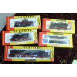 Four Fleischmann HO gauge model railway locomotives boxed OS3