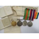 A Great War period and World War II medals: to include a Civilisation medal with some associated