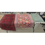 Five small Persian Caucasian and other rugs various sizes and designs RAM