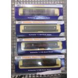 Four N gauge Dapol passenger coaches boxed CA