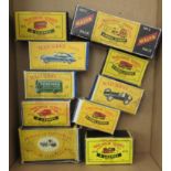 Tex Matchbox Series by Lesney, diecast model vehicles: to include a no.